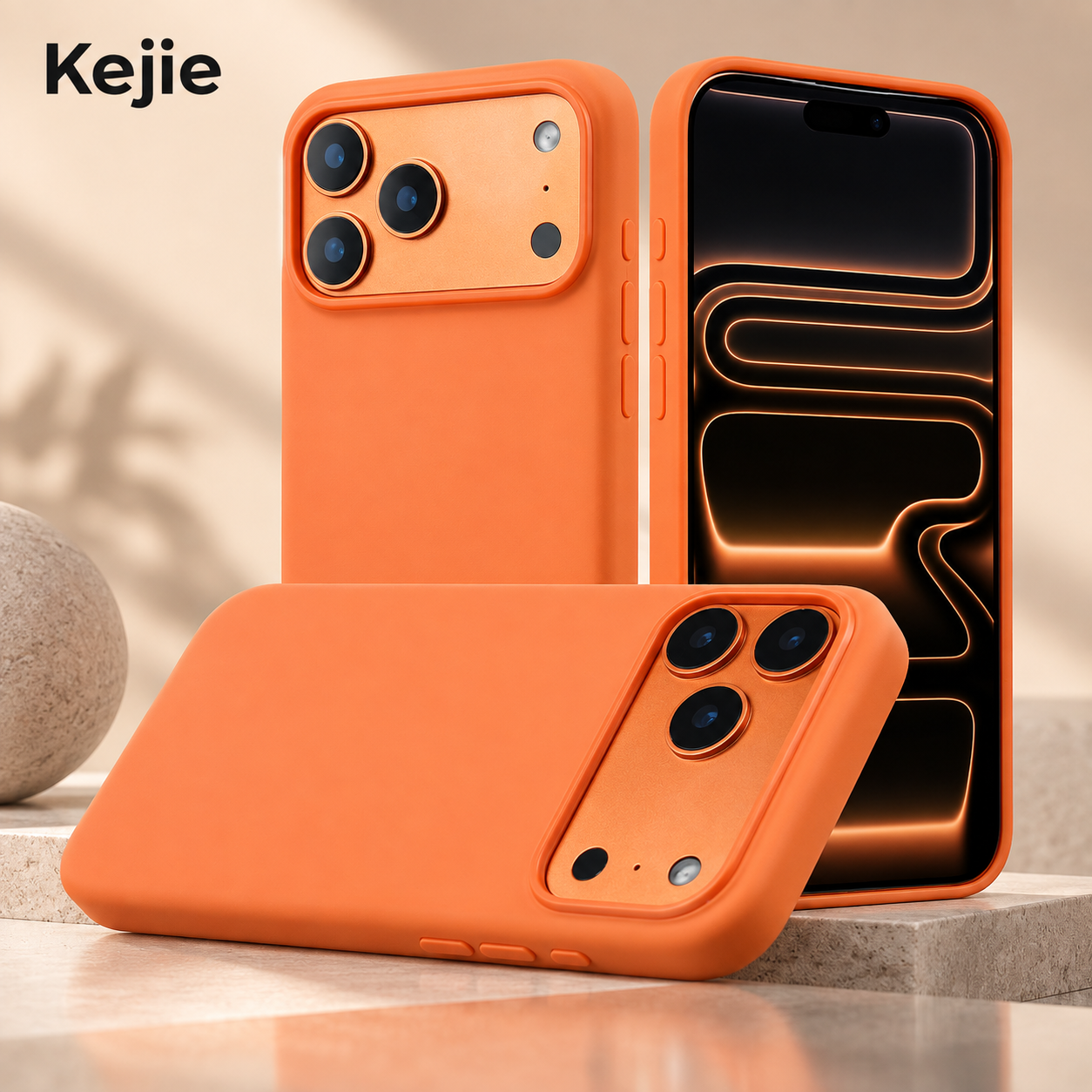 Magnetic Soft-Touch Shockproof TPU + PC Case for iPhone 17 Series