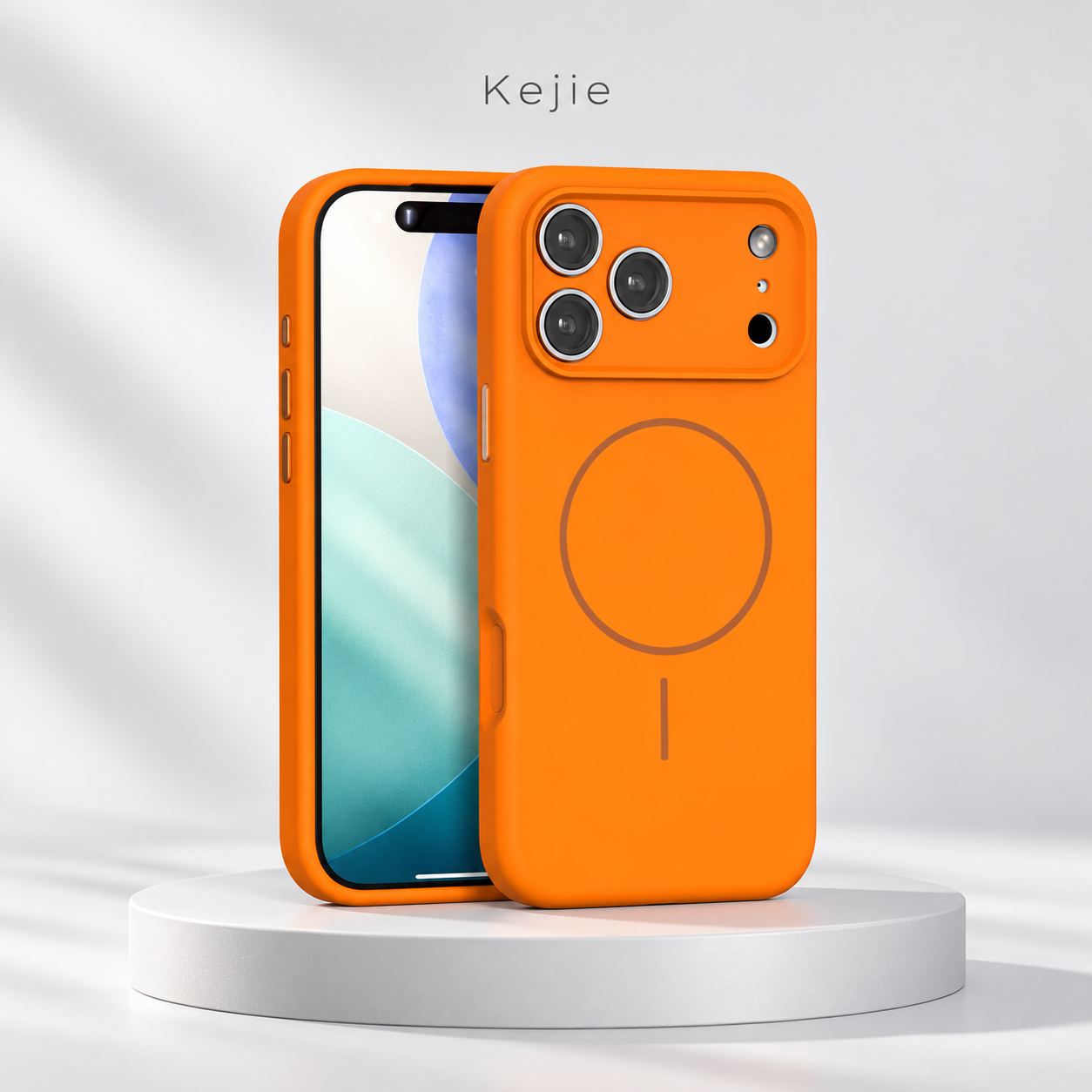 Customized silicone PC magnetic shockproof case for iPhone 17 Series
