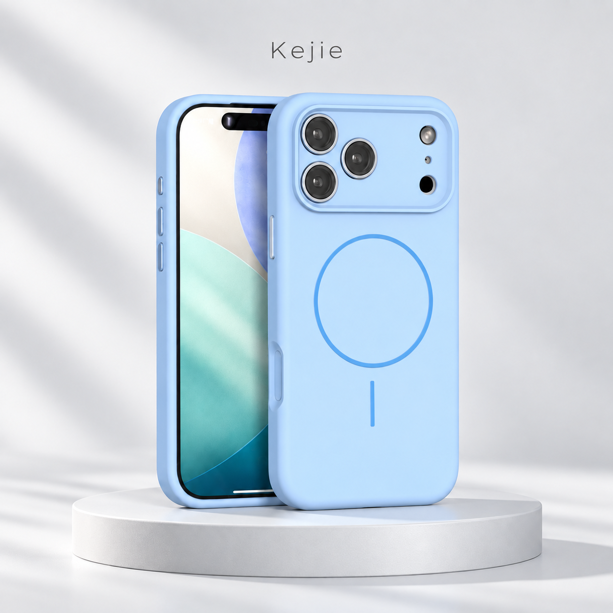 Silicone exterior and PC structure of magnetic iPhone 17 case