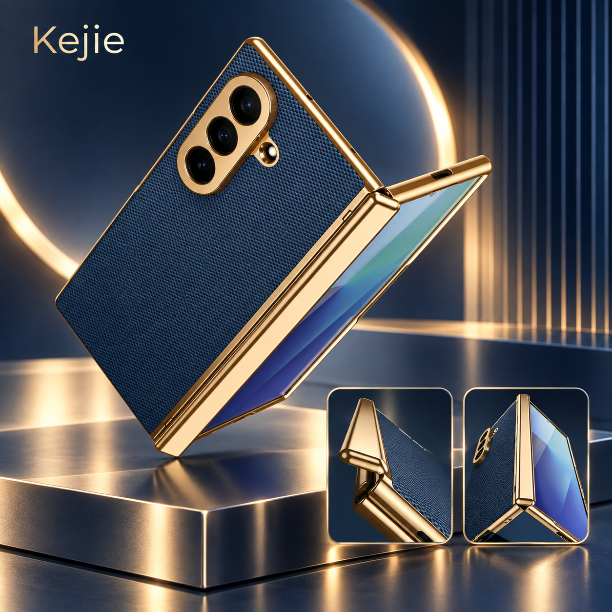 PU leather and PC layered structure of Samsung Galaxy Z Flip7 case