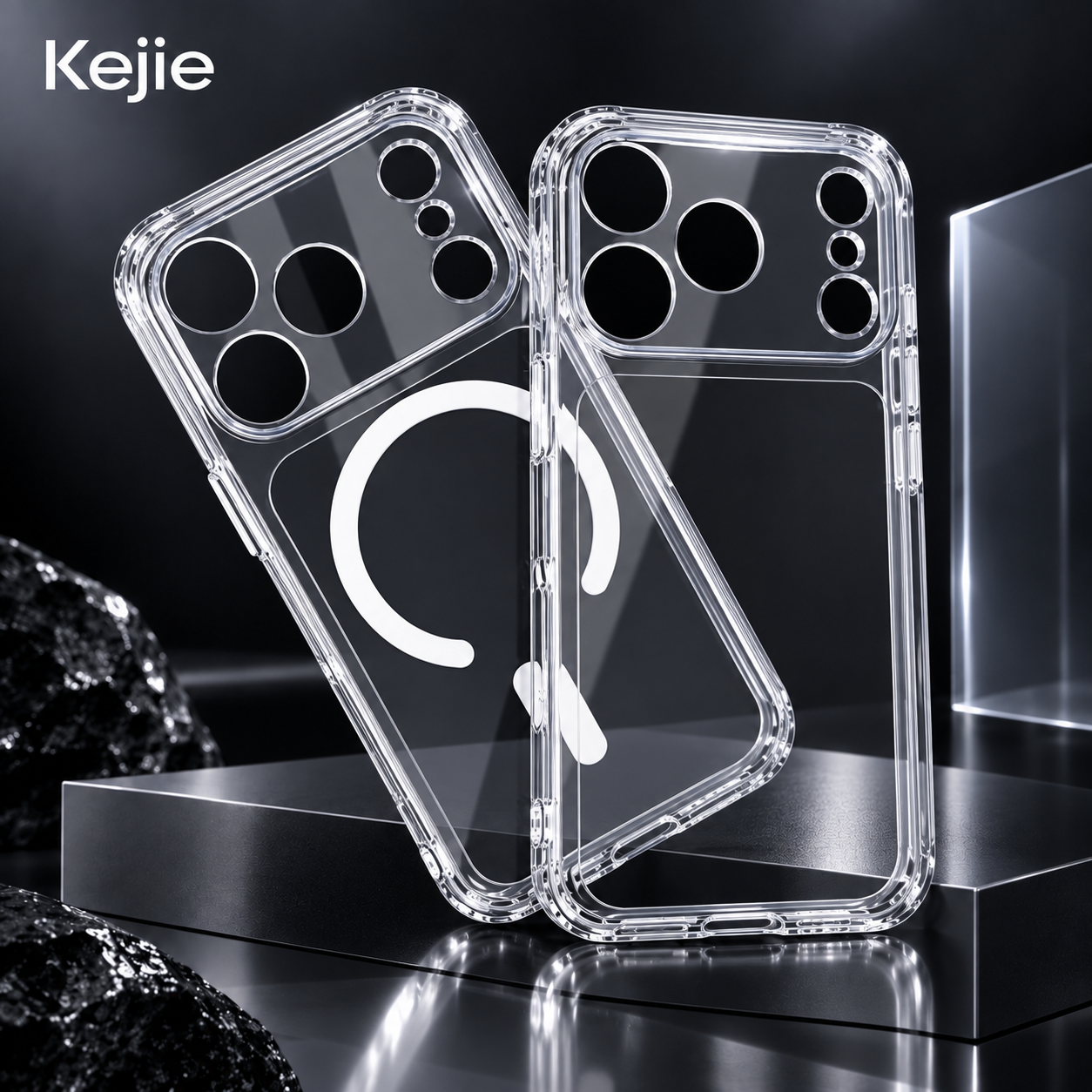 Magnetic accessory compatibility of clear iPhone 18 Pro Max case