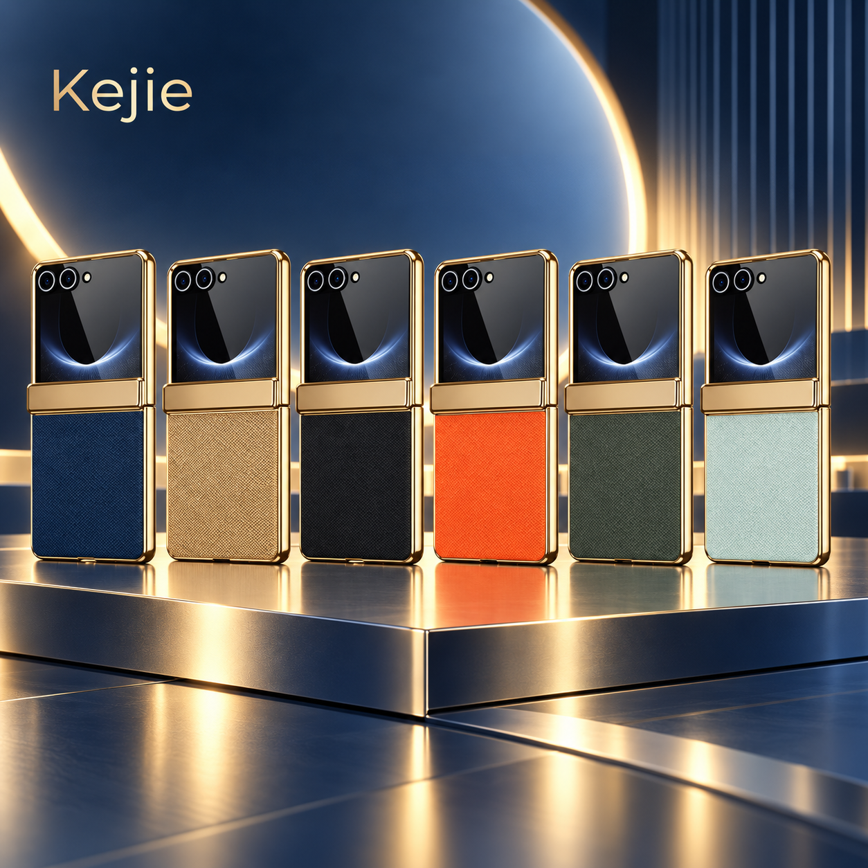 Six color options for Samsung Galaxy Z Flip7 PU leather protective case