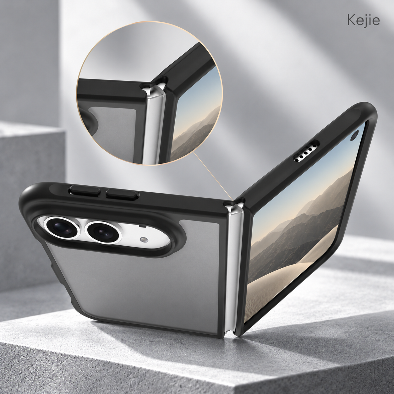 iPhone Duo Magnetic TPU + PC Hinge Protection Case - Kejie Phone Case